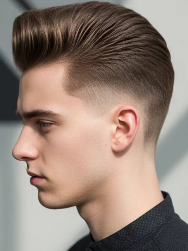 40 Perfect Mid Taper Fade Haircuts for Men 2025 34 Quiff with Mid Taper Fade