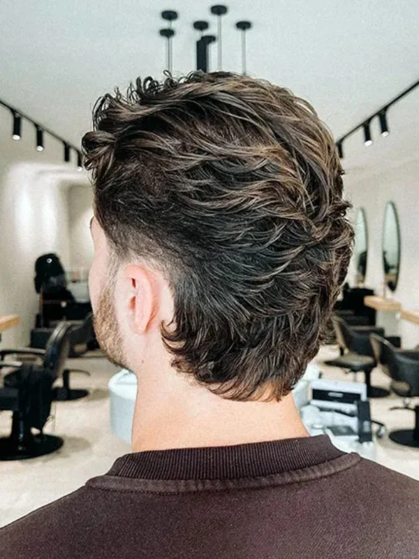 Sexy, Modern Mullet From The Back