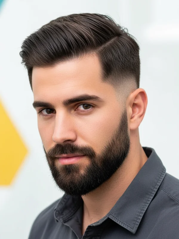 40 Perfect Mid Taper Fade Haircuts for Men 2025 33 Side Part with Mid Fade