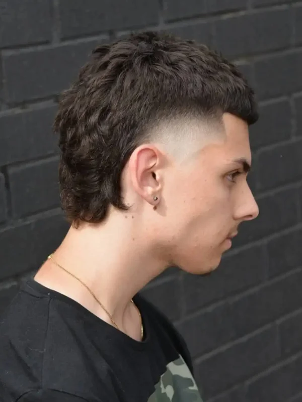 Skin Temple Fade Mullet