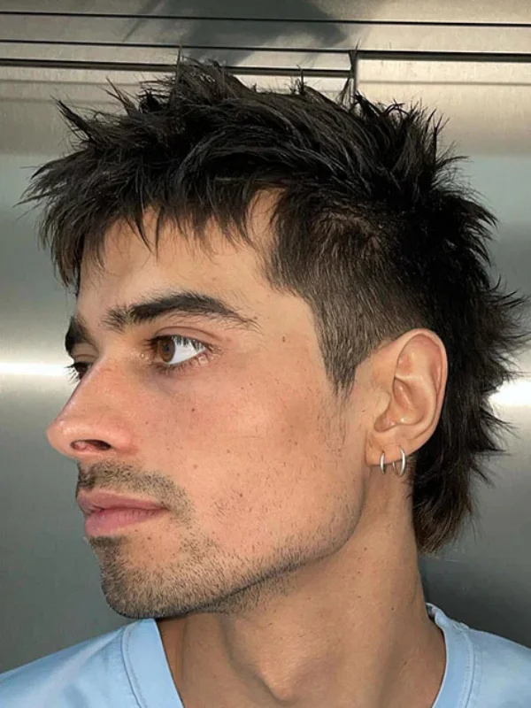 Spiky Mullet with Angular Fringe