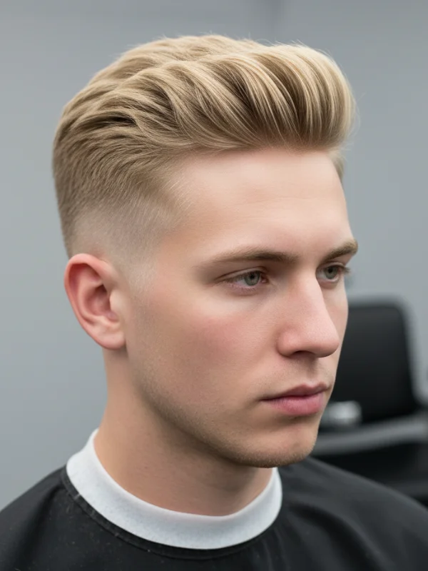 High Taper Fade Blonde