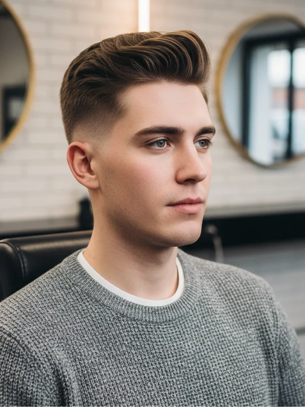 High Taper Fade Comb Over