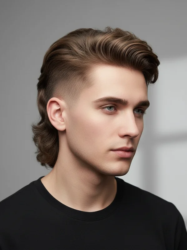 High Taper Fade Mullet