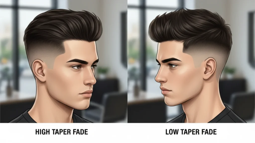 High Taper Fade vs Low Taper Fade